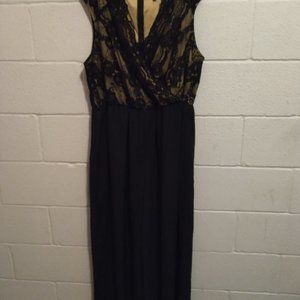 Black Lace Pants Romper